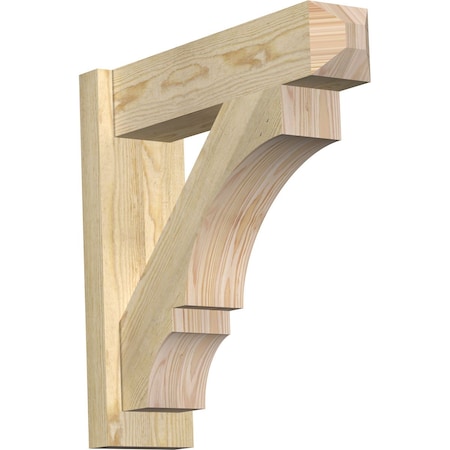 Ekena Millwork Balboa Rough Sawn Craftsman Outlooker, Douglas Fir, 6"W x 22"D x 22"H OUT06X22X22BOA04RDF